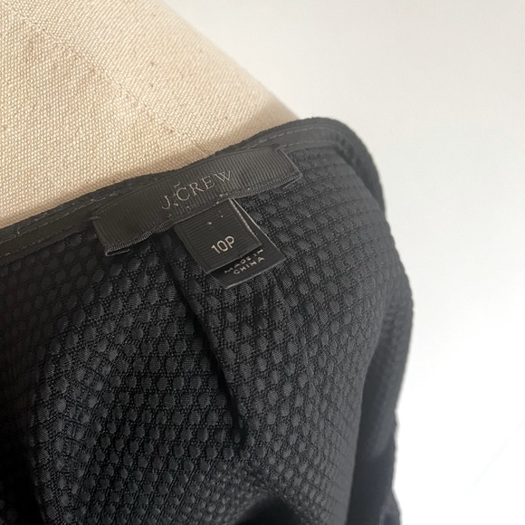 JCrew Black Piquet Shell 10P - Picture 6 of 6